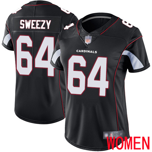 Arizona Cardinals Limited Black Women J.R. Sweezy Alternate Jersey NFL Football 64 Vapor Untouchable